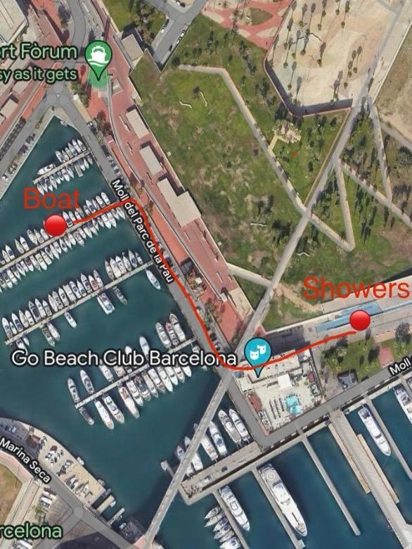Unique Wooden Sail Yacht + 2 Bikes Included! Hotell Sant Adrià de Besòs Exteriör bild